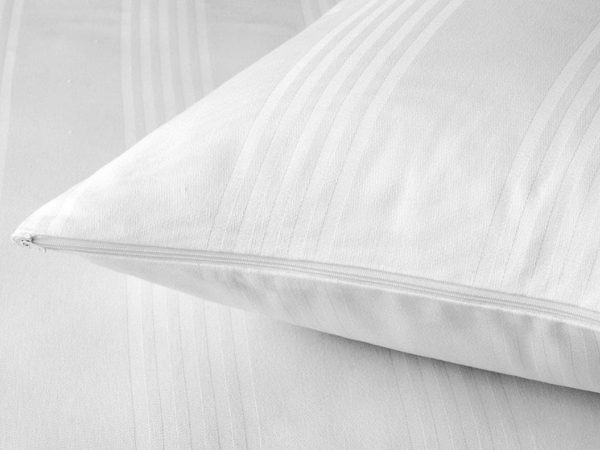 Coppia copriguanciali fasciati zipper con cerniera