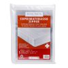 Coprimaterasso fasciato zipper con cerniera
