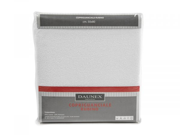 Coppia copriguanciali spugna rubino