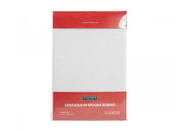 Lenzuola spugna rubino