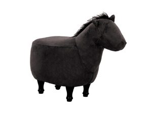 Animal stool cavallo nero