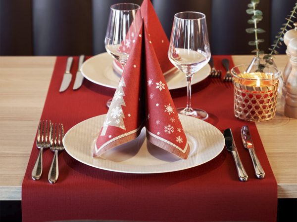 Runner effetto tessuto