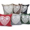 Cuscino stella alpina cuore c/interno