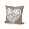Cuscino stella alpina cuore c/interno