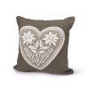 Cuscino stella alpina cuore c/interno