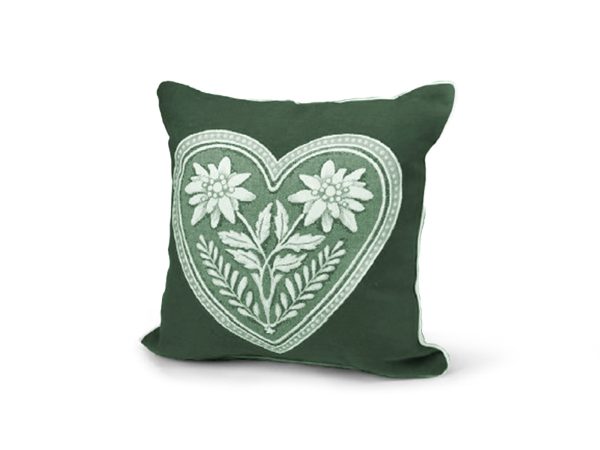 Cuscino stella alpina cuore c/interno
