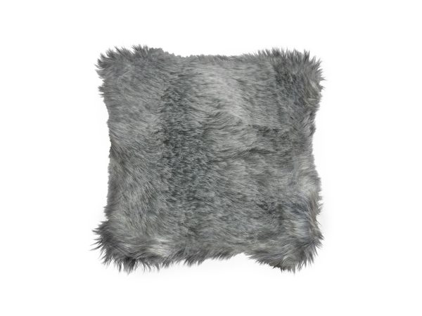 Federa cuscino fur melange 45x45 cm v.grigio