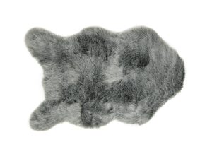 Tappeto sagomato fur melange 60x90 cm v.grigio