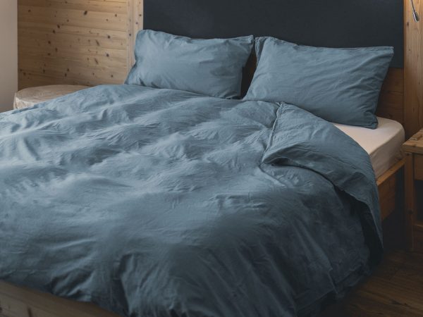 Parure copripiumino fresh cotton stone wash - no stiro