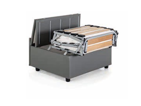 Cubo pouf letto posa valigie