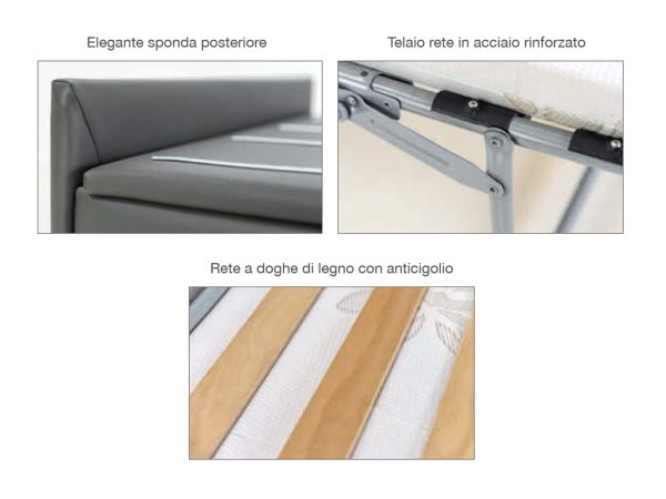 Cubo pouf letto posa valigie