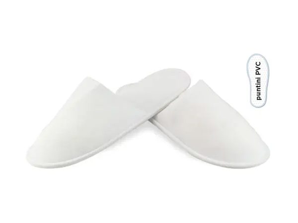 Pantofola easy chiusa bianca